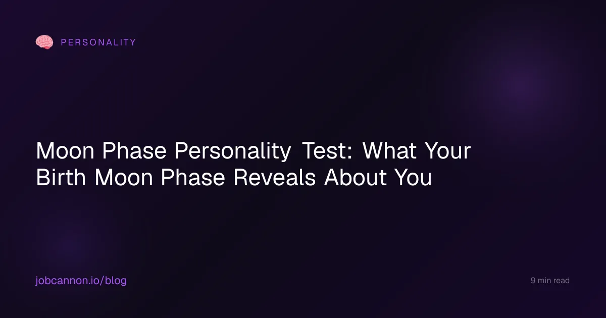 Moon Phase Personality Test: What Your Birth Moon Phase Reveals About You