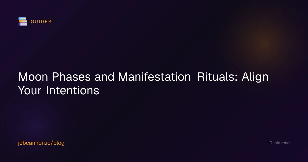Moon Phases and Manifestation Rituals: Align Your Intentions