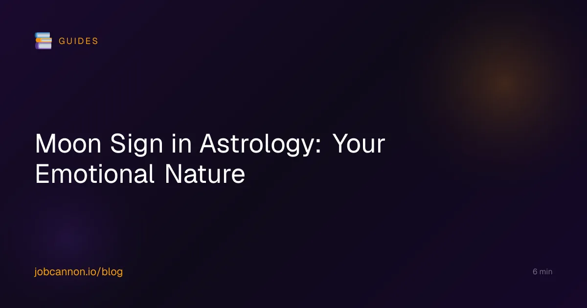 Moon Sign in Astrology: Your Emotional Nature