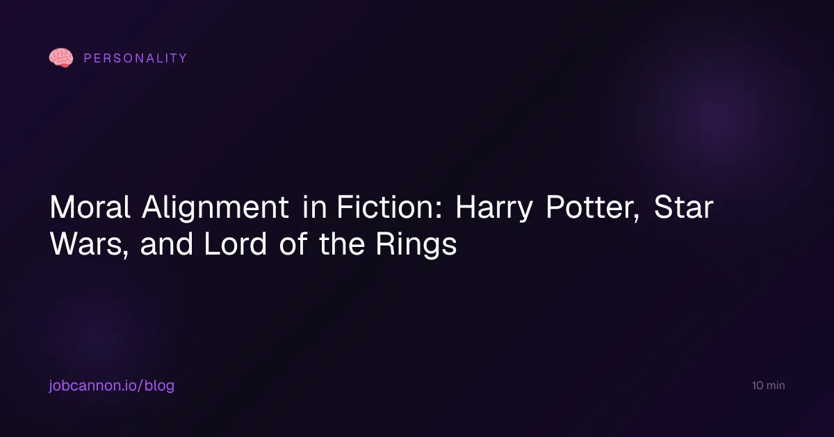 Moral Alignment in Fiction: Harry Potter, Star Wars, and Lord of the Rings