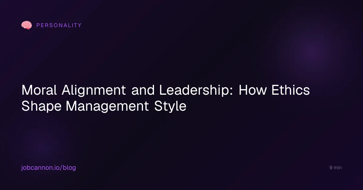 Moral Alignment and Leadership: How Ethics Shape Management Style