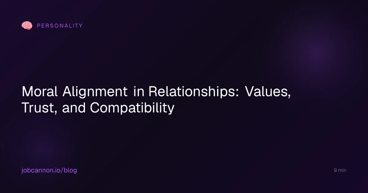 Moral Alignment in Relationships: Values, Trust, and Compatibility