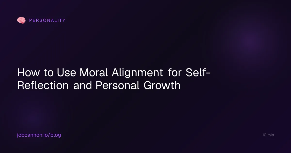 How to Use Moral Alignment for Self-Reflection and Personal Growth