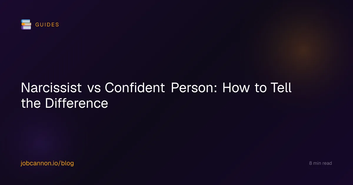 Narcissist vs Confident Person: How to Tell the Difference
