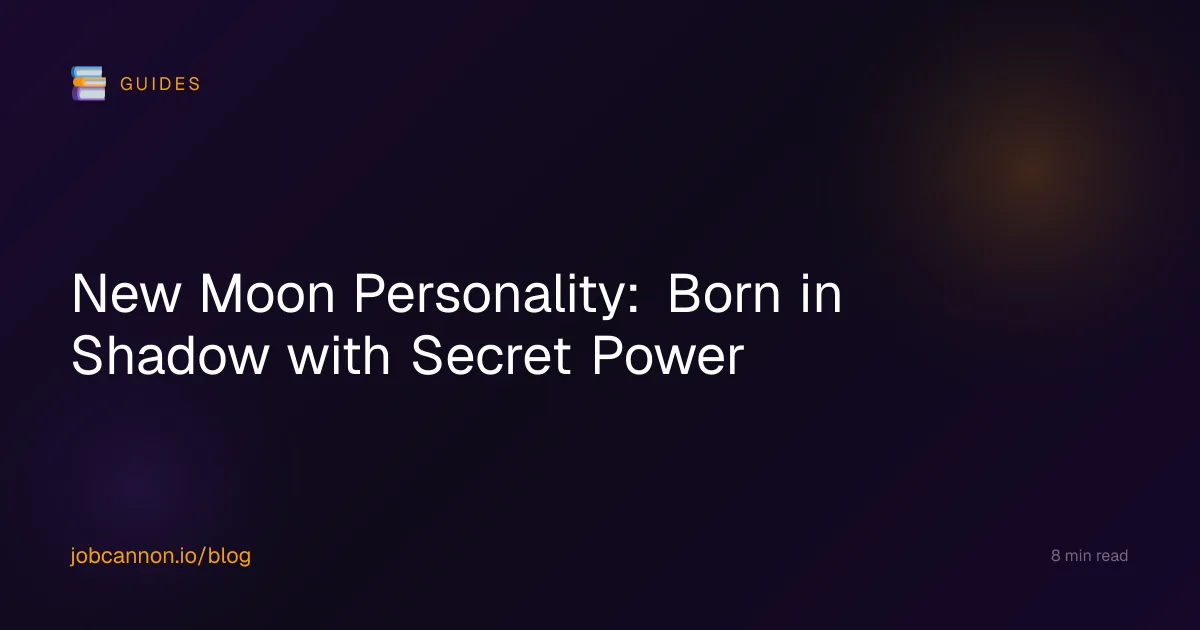 New Moon Personality: Born in Shadow with Secret Power