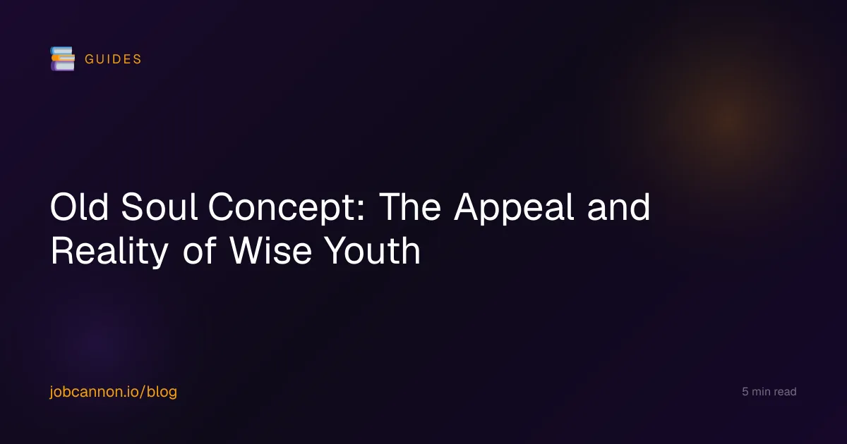 Old Soul Concept: The Appeal and Reality of Wise Youth