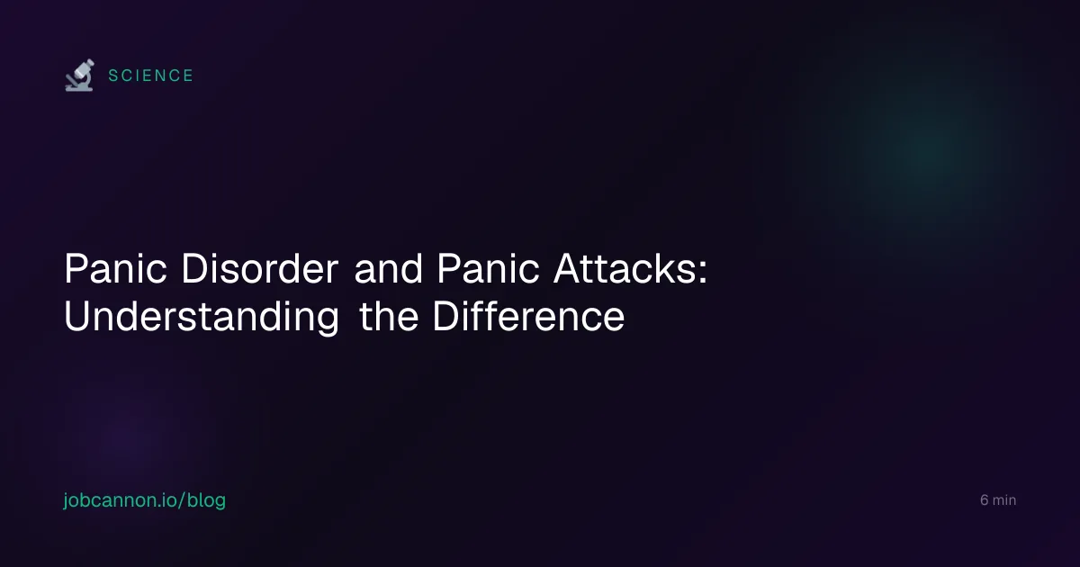 Panic Disorder and Panic Attacks: Understanding the Difference