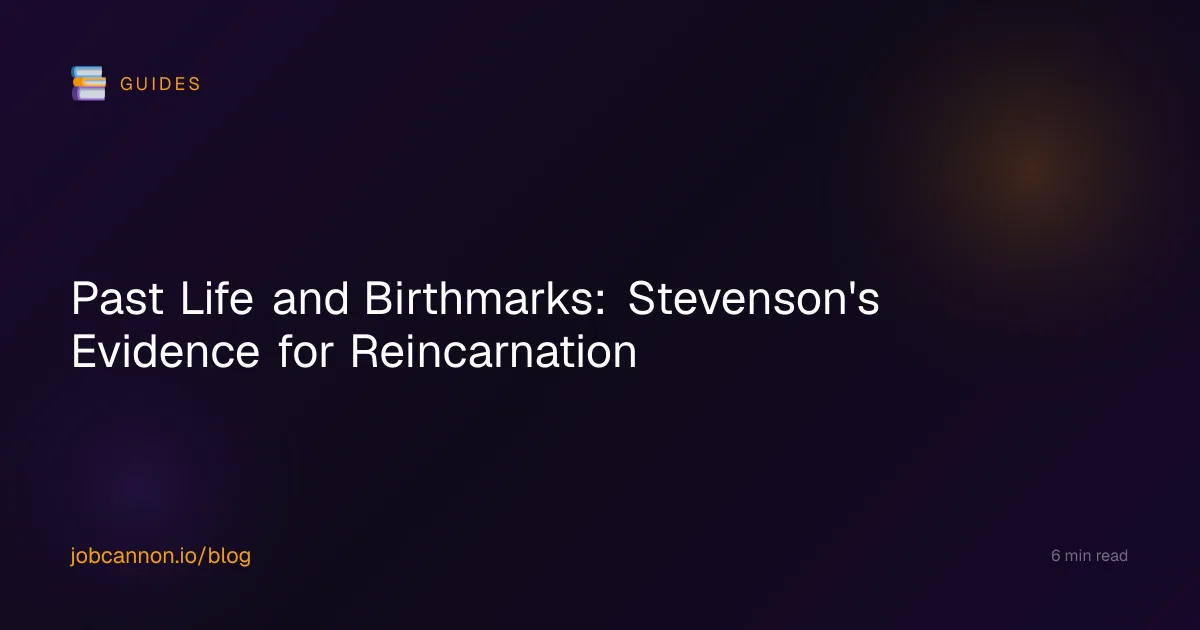 Past Life and Birthmarks: Stevenson's Evidence for Reincarnation
