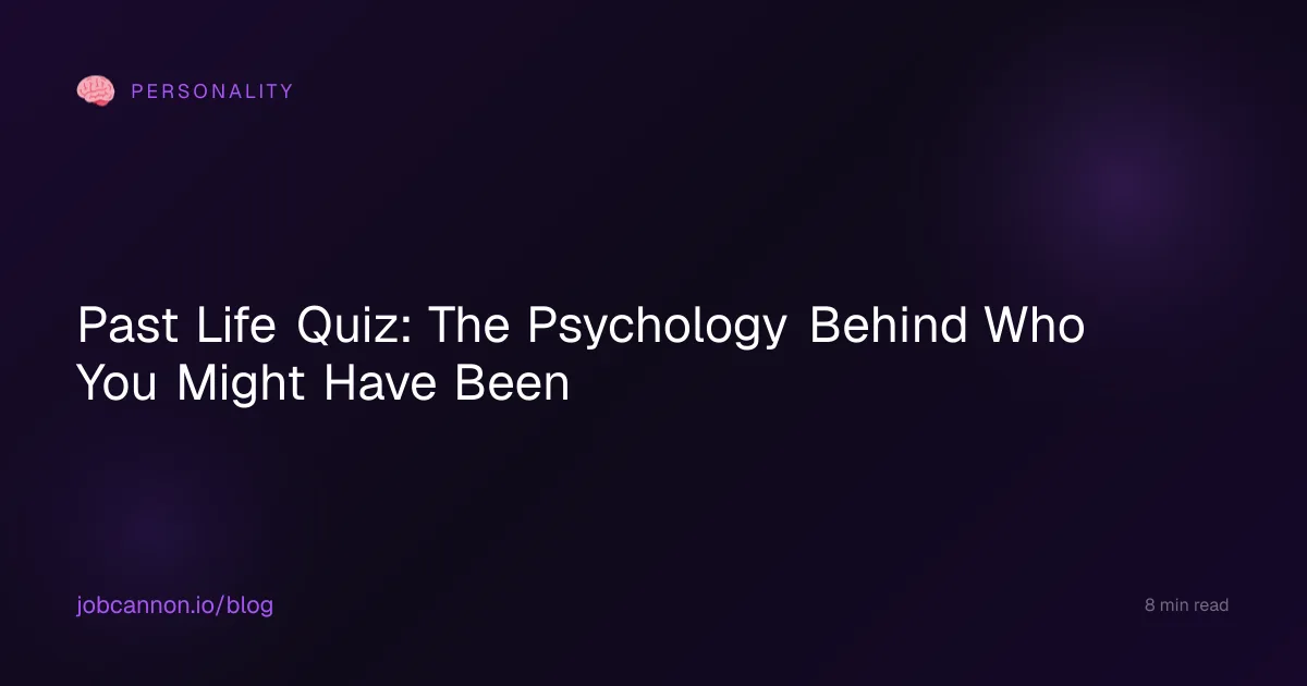 Past Life Quiz: The Psychology Behind Who You Might Have Been