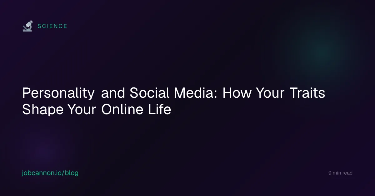 Personality and Social Media: How Your Traits Shape Your Online Life