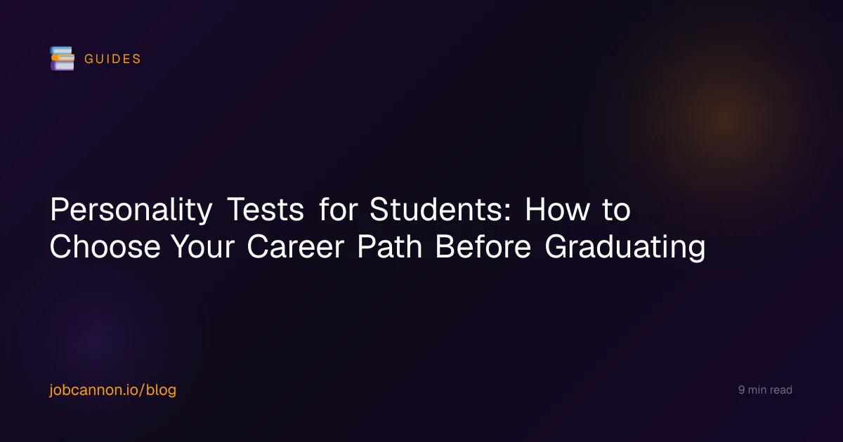 Personality Tests for Students: How to Choose Your Career Path Before Graduating
