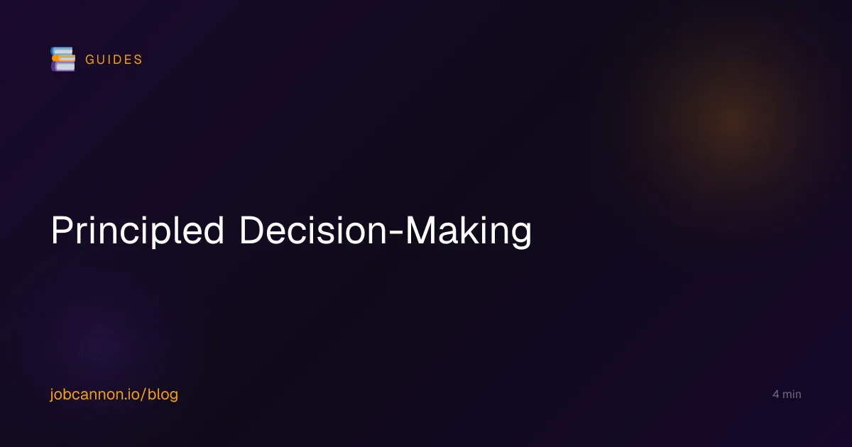 Principled Decision-Making