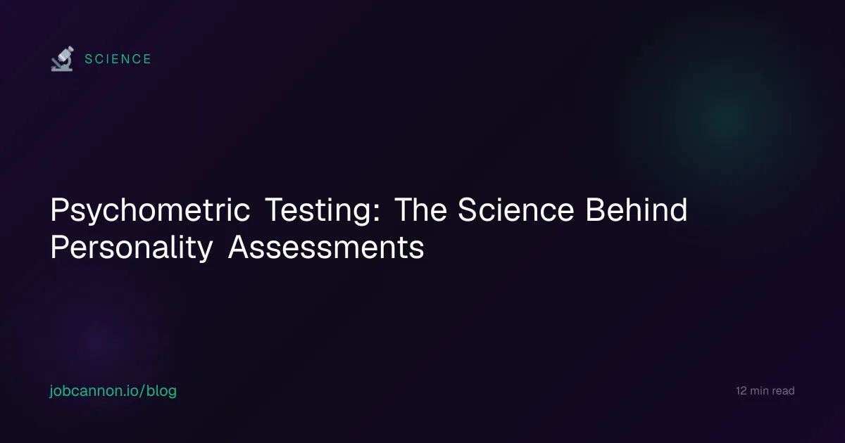 Psychometric Testing: The Science Behind Personality Assessments