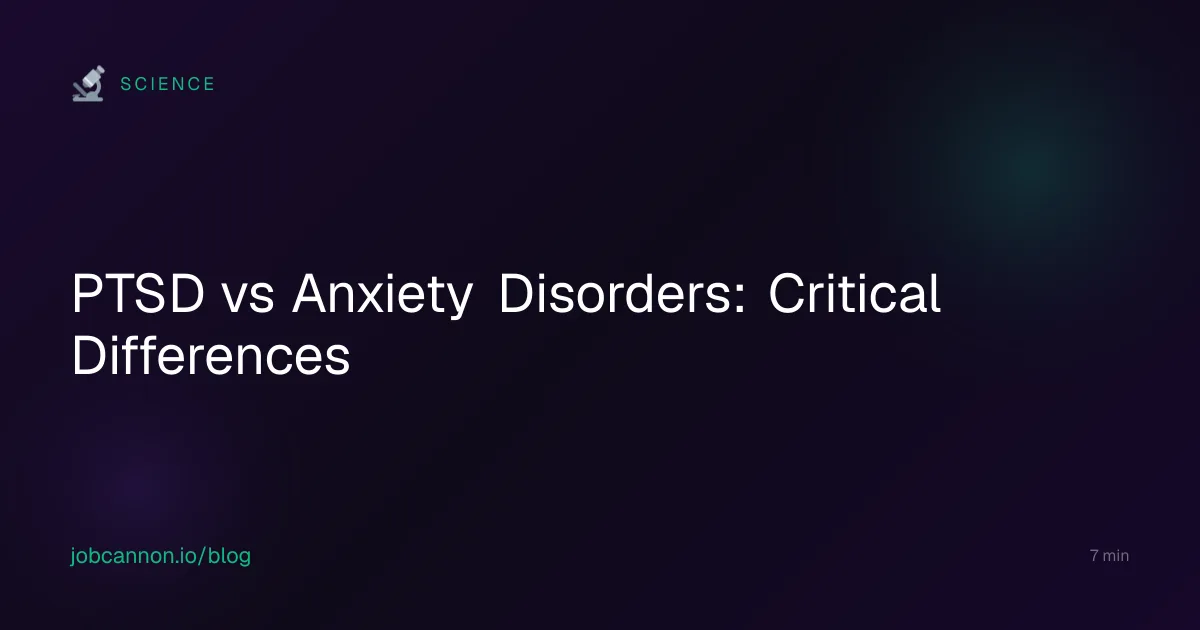 PTSD vs Anxiety Disorders: Critical Differences