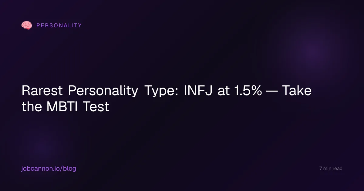 Rarest MBTI Type? INFJ — All 16 Ranked Rarest to Most Common