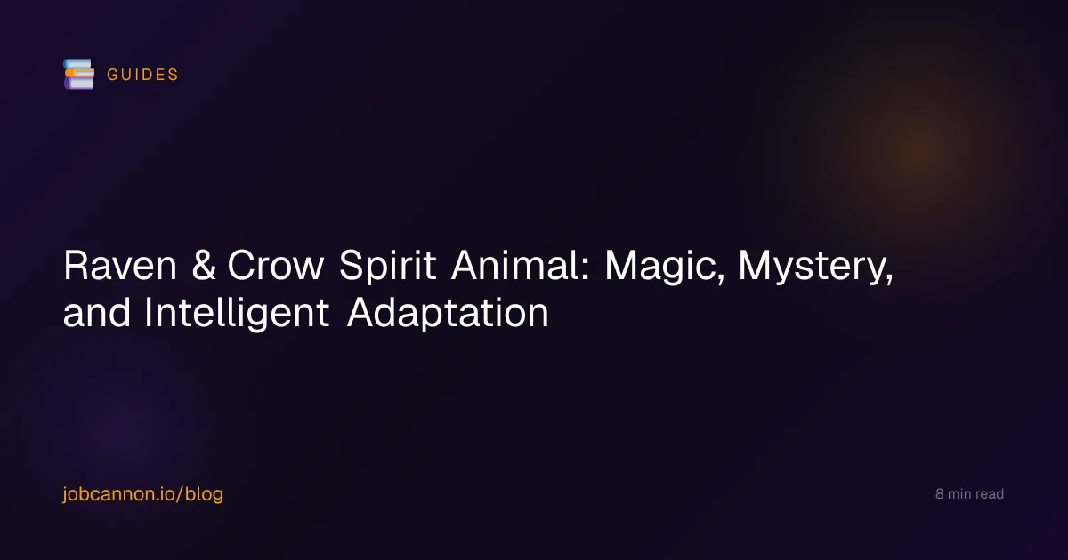 Raven & Crow Spirit Animal: Magic, Mystery, and Intelligent Adaptation