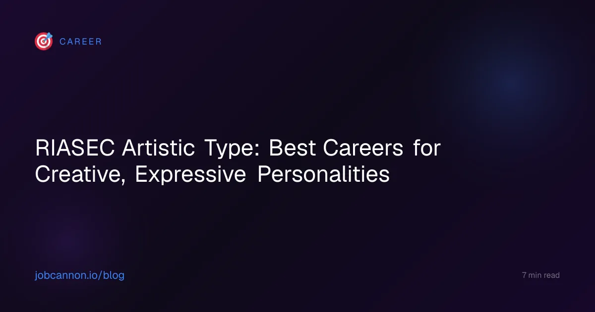 RIASEC Artistic Type: Best Careers for Creative, Expressive Personalities