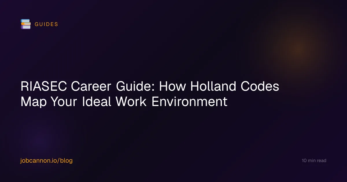 RIASEC Career Guide: How Holland Codes Map Your Ideal Work Environment