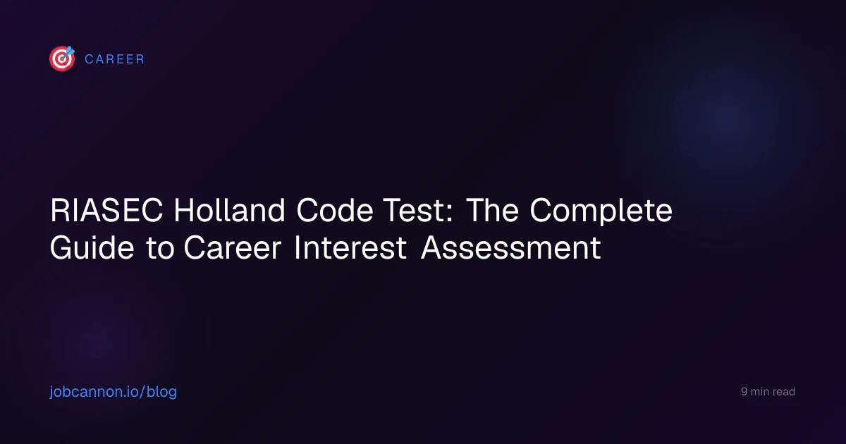 RIASEC Holland Code Test: The Complete Guide to Career Interest Assessment