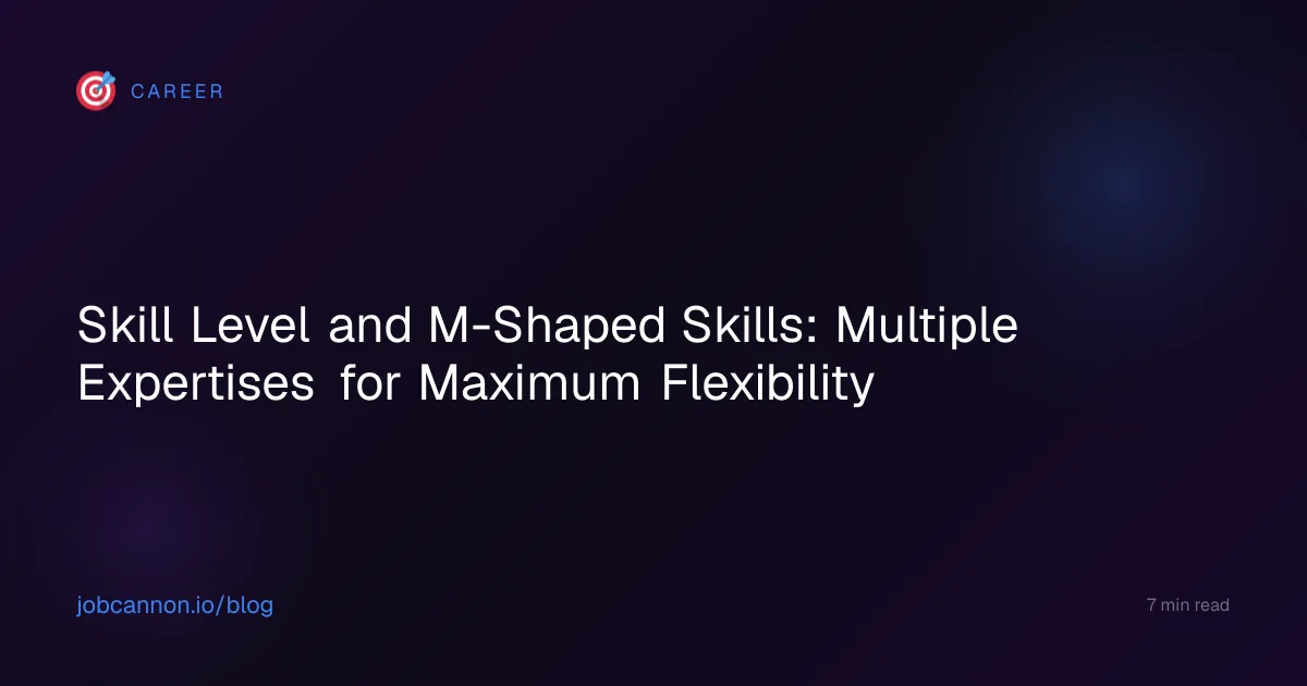Skill Level and M-Shaped Skills: Multiple Expertises for Maximum Flexibility