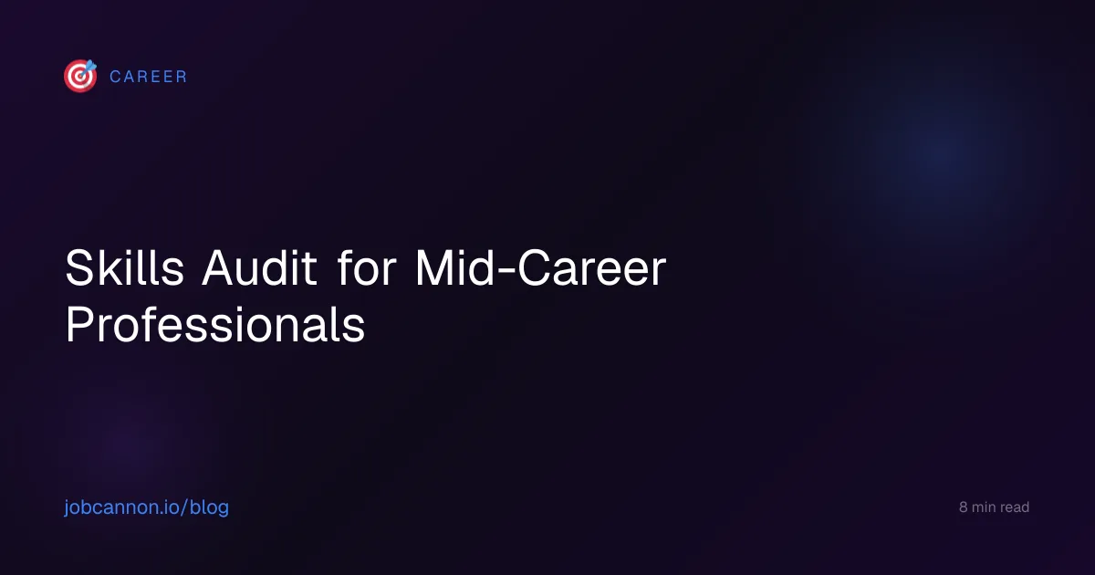 Skills Audit for Mid-Career Professionals