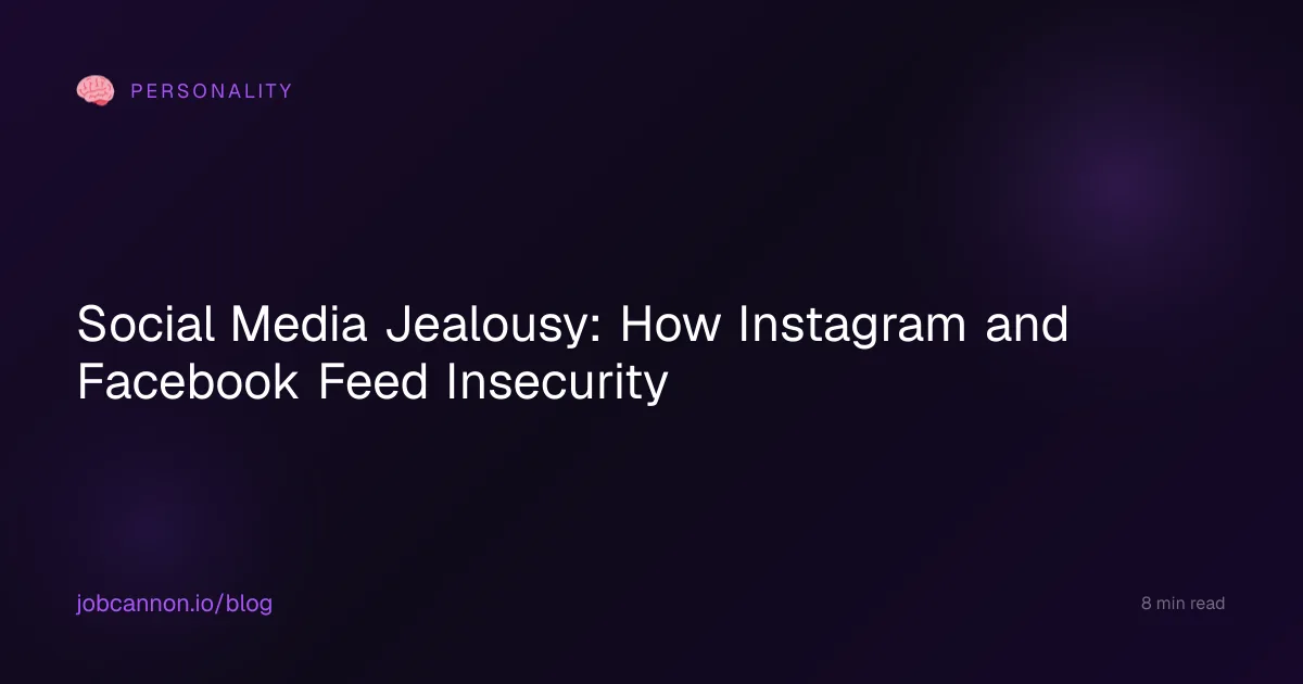 Social Media Jealousy: How Instagram and Facebook Feed Insecurity
