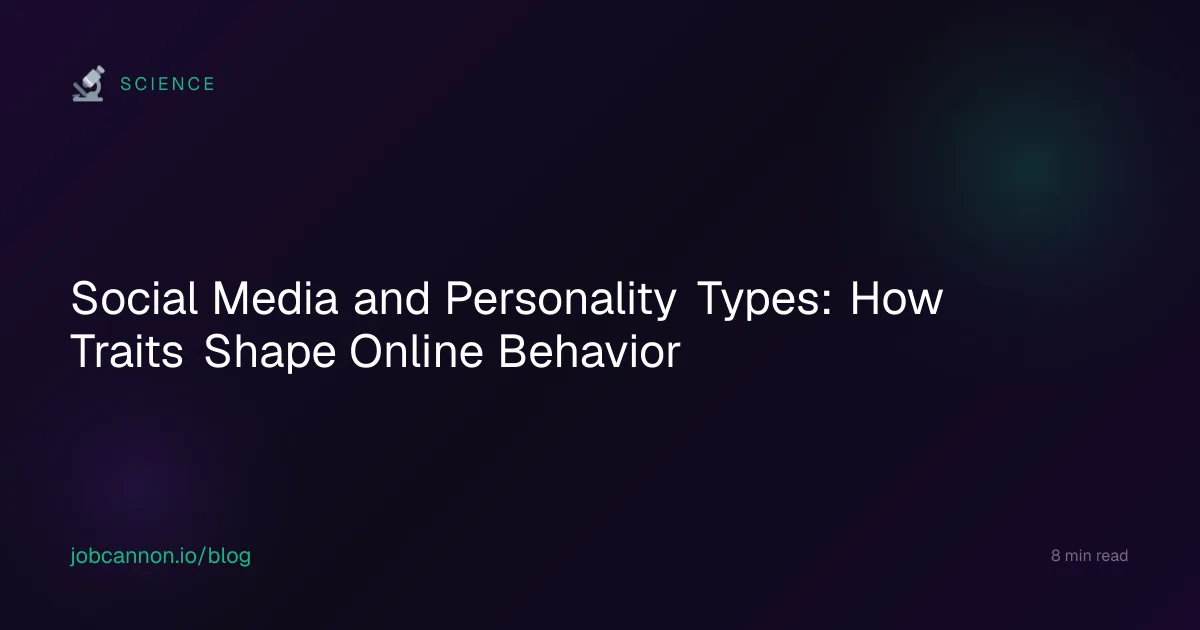 Social Media and Personality Types: How Traits Shape Online Behavior