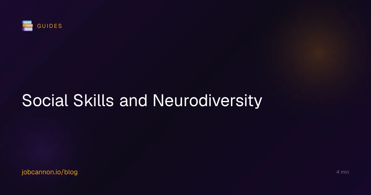 Social Skills and Neurodiversity
