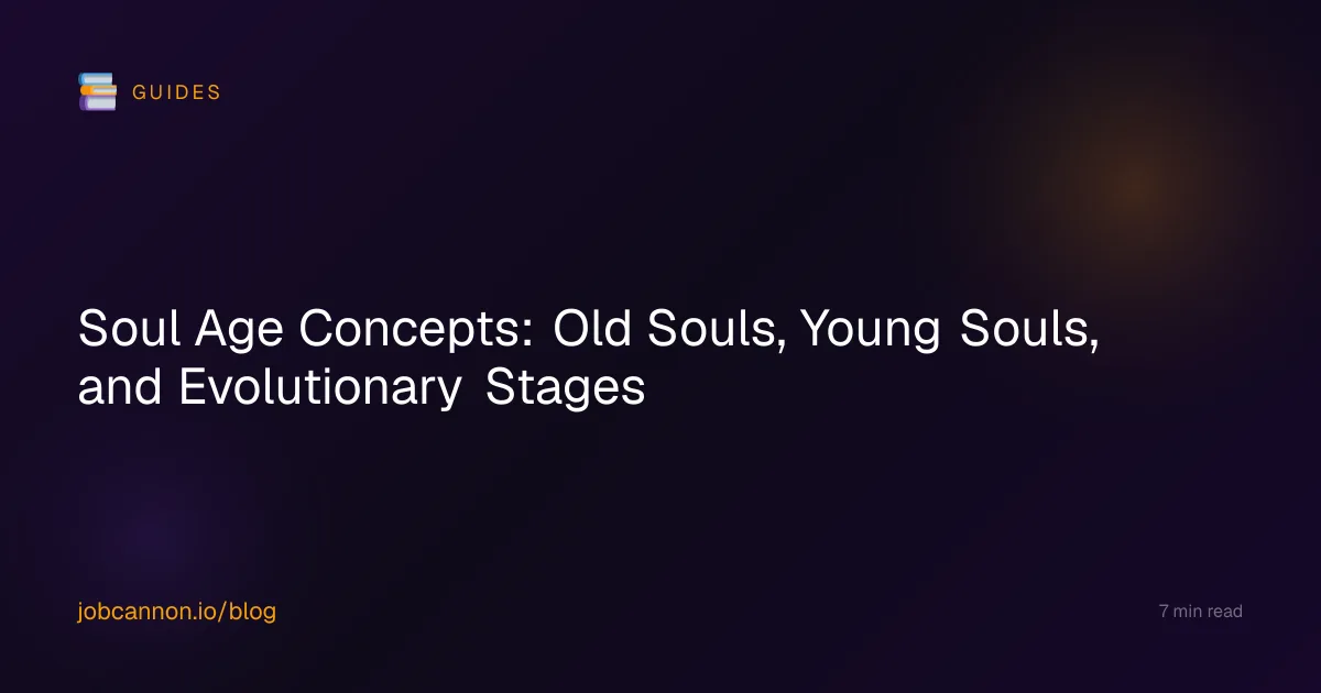 Soul Age Concepts: Old Souls, Young Souls, and Evolutionary Stages