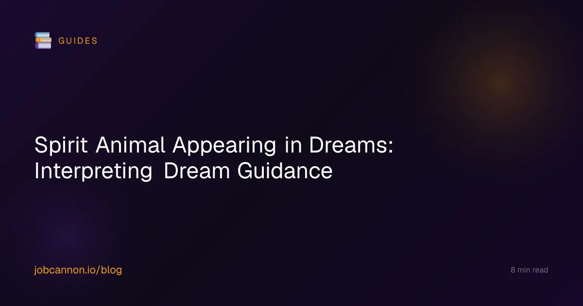 Spirit Animal Appearing in Dreams: Interpreting Dream Guidance