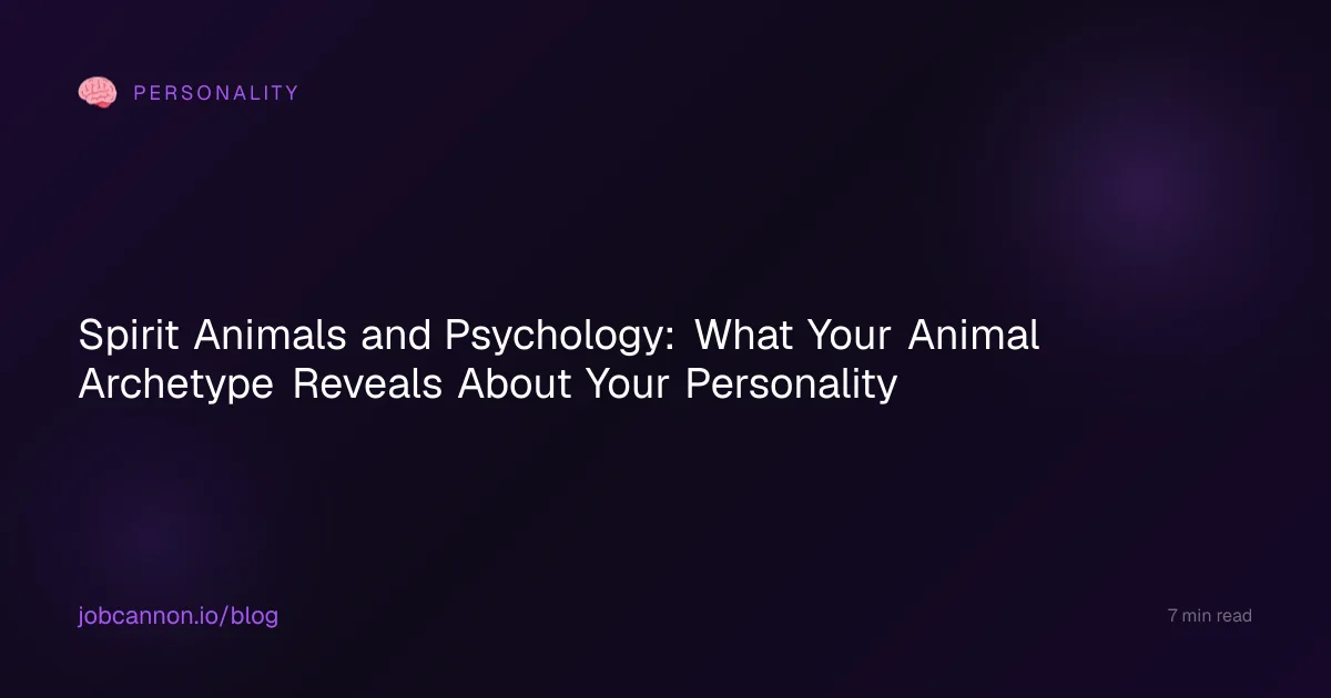 Spirit Animals and Psychology: What Your Animal Archetype Reveals About Your Personality