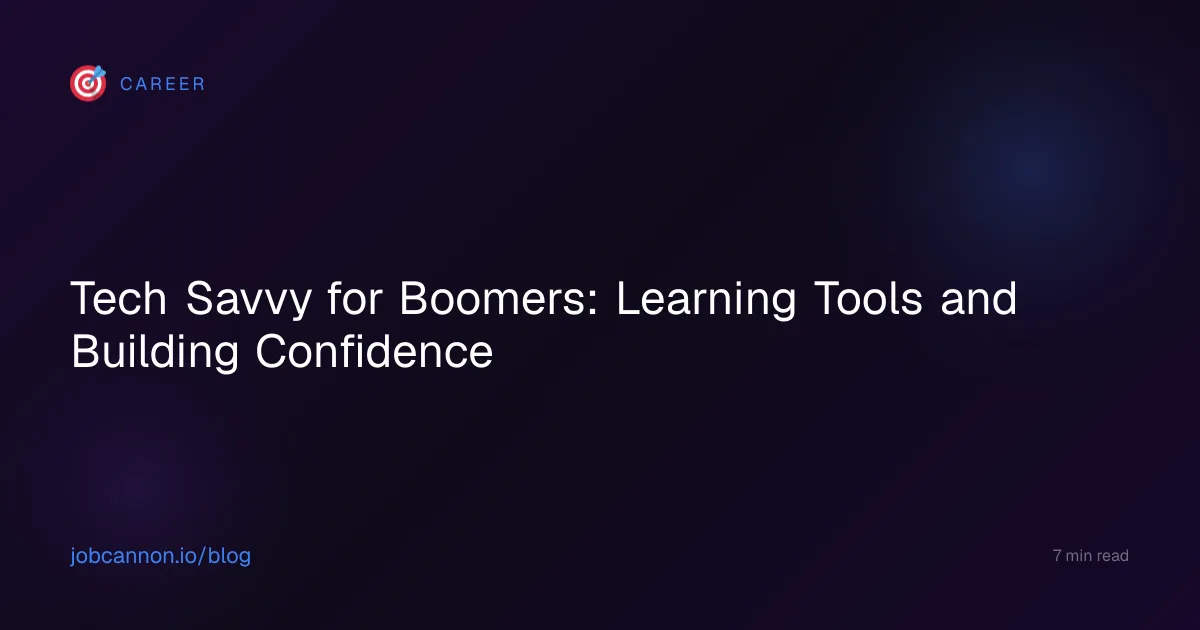 Tech Savvy for Boomers: Learning Tools and Building Confidence