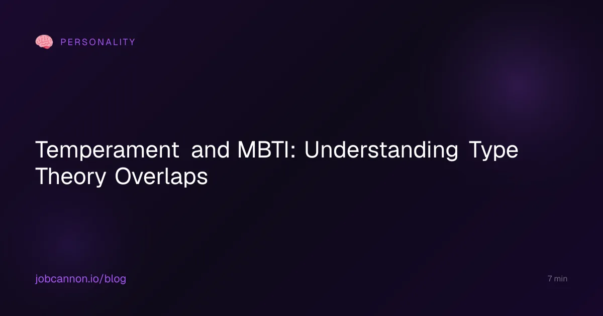 Temperament and MBTI: Understanding Type Theory Overlaps