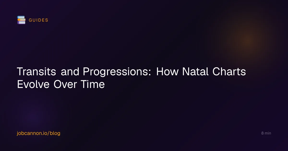 Transits and Progressions: How Natal Charts Evolve Over Time