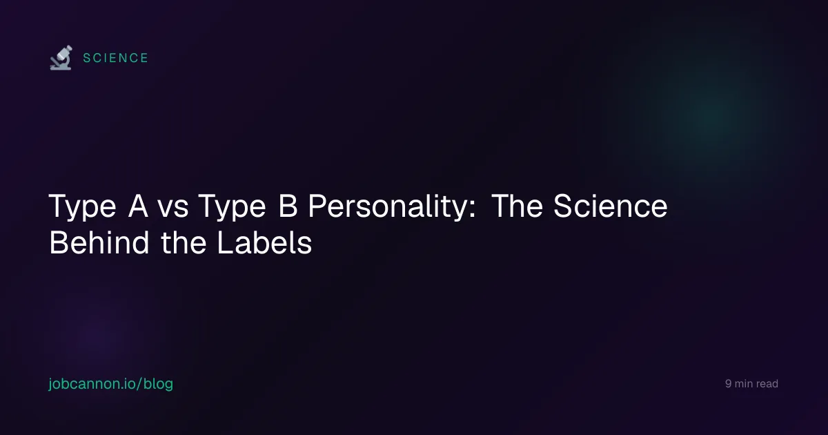 Type A vs Type B Personality: The Science Behind the Labels