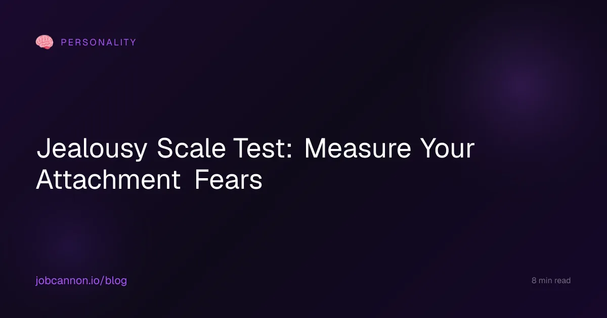 Jealousy Scale Test: Measure Your Attachment Fears