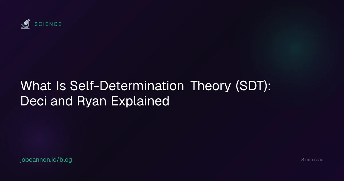 What Is Self-Determination Theory (SDT): Deci and Ryan Explained