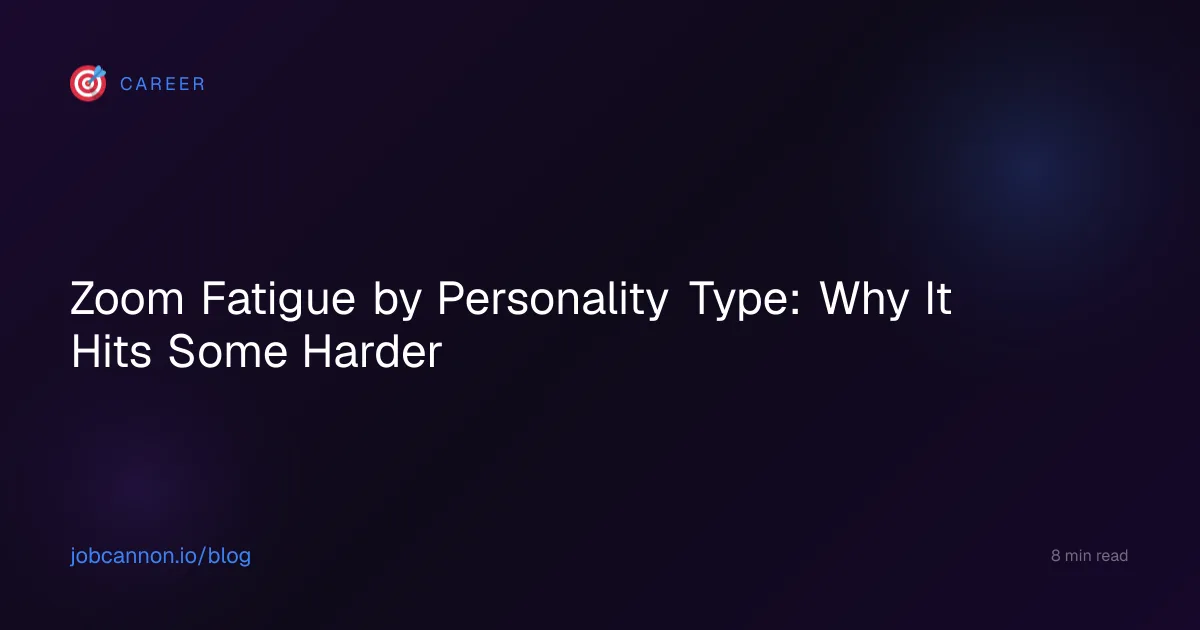 Zoom Fatigue by Personality Type: Why It Hits Some Harder
