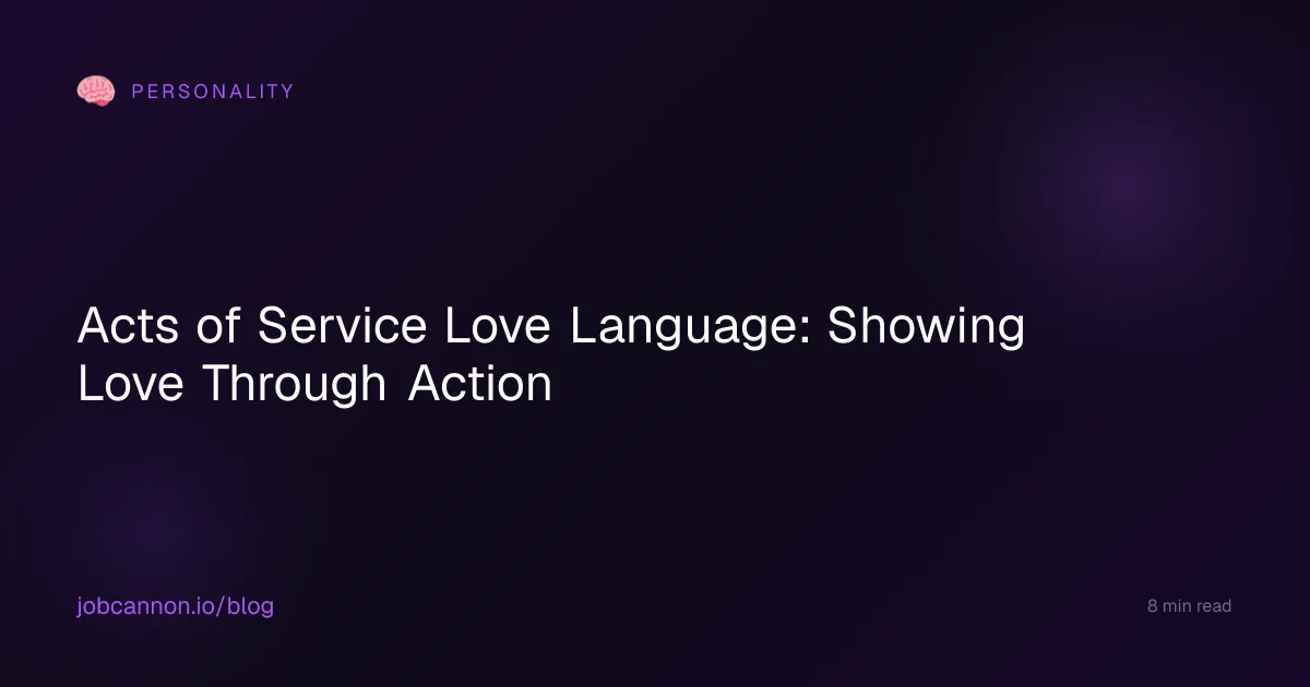 Acts of Service Love Language: Showing Love Through Action