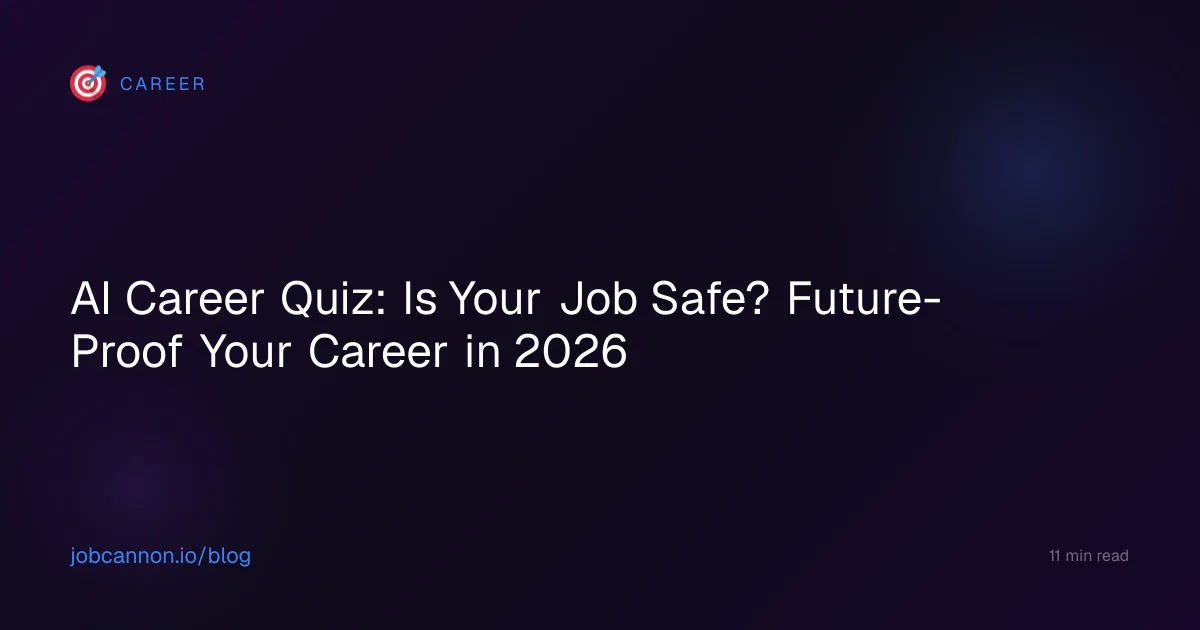 AI Career Quiz: Is Your Job Safe? Future-Proof Your Career in 2026