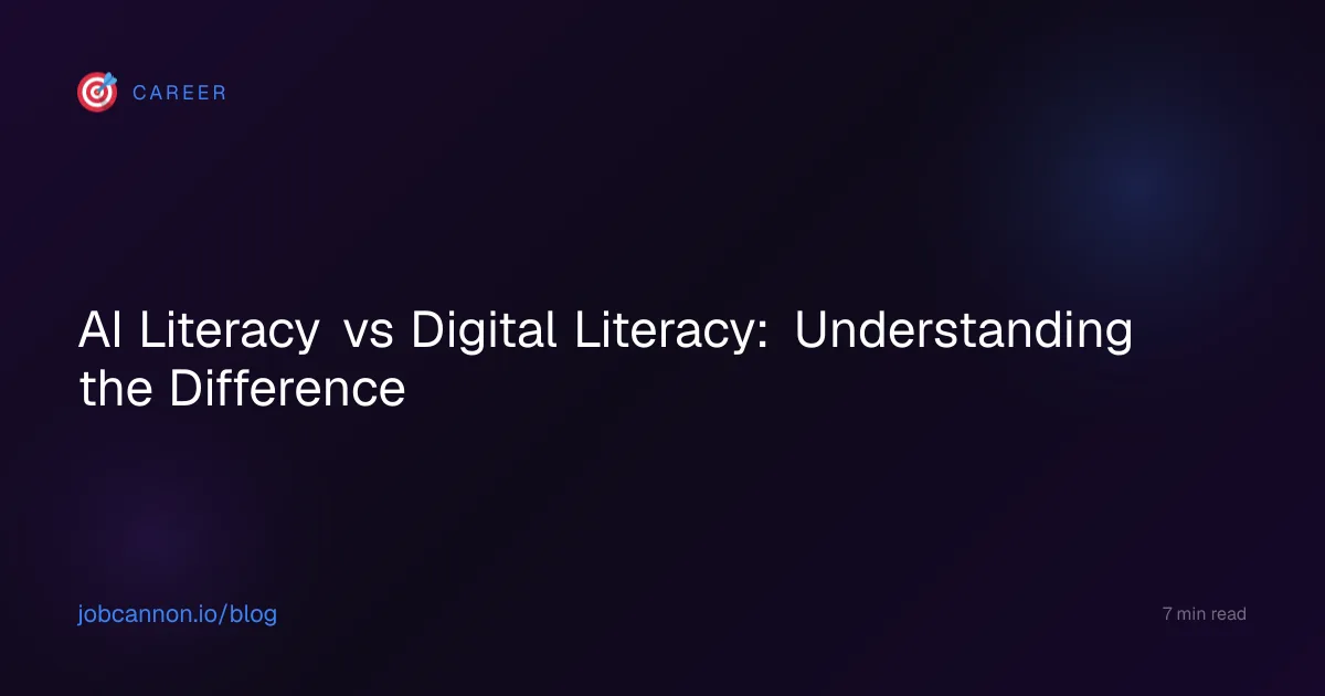 AI Literacy vs Digital Literacy: Understanding the Difference