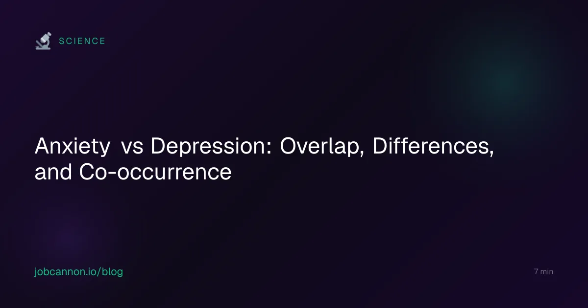 Anxiety vs Depression: Overlap, Differences, and Co-occurrence