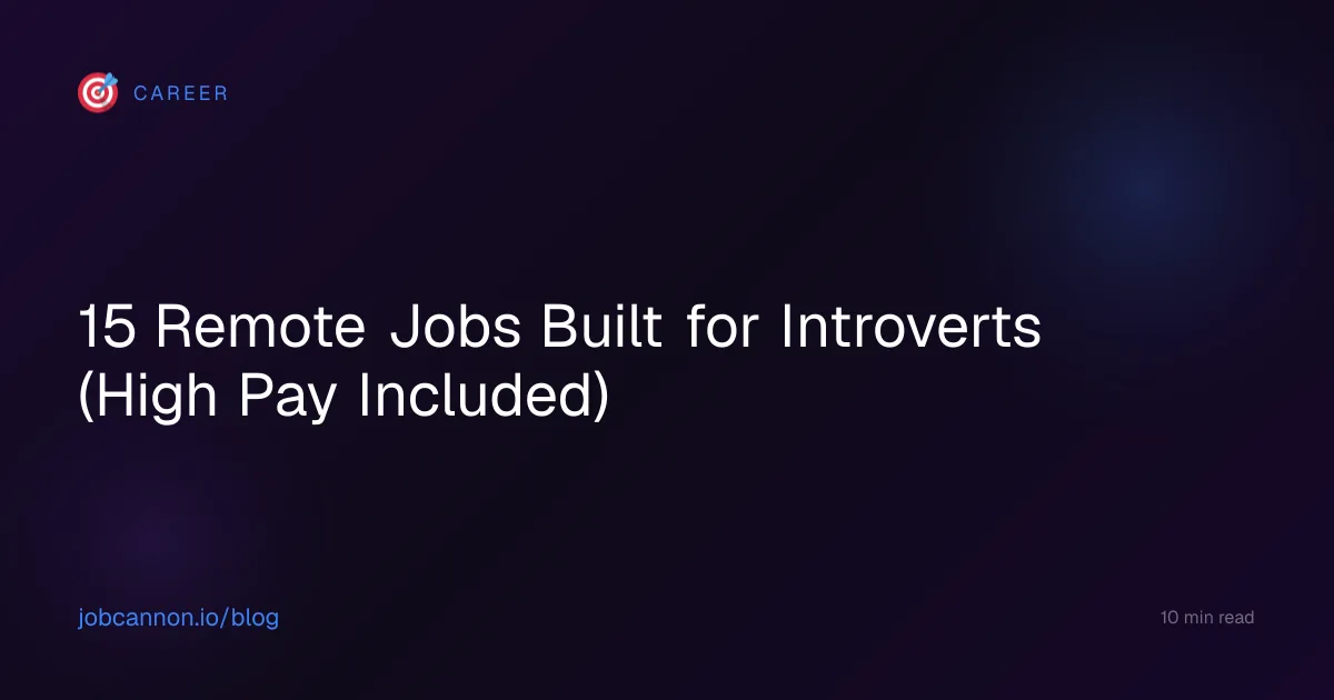 15 Remote Jobs Built for Introverts (High Pay Included)