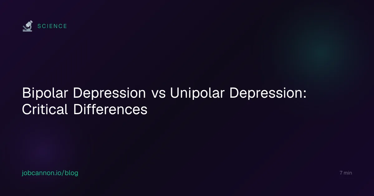 Bipolar Depression vs Unipolar Depression: Critical Differences