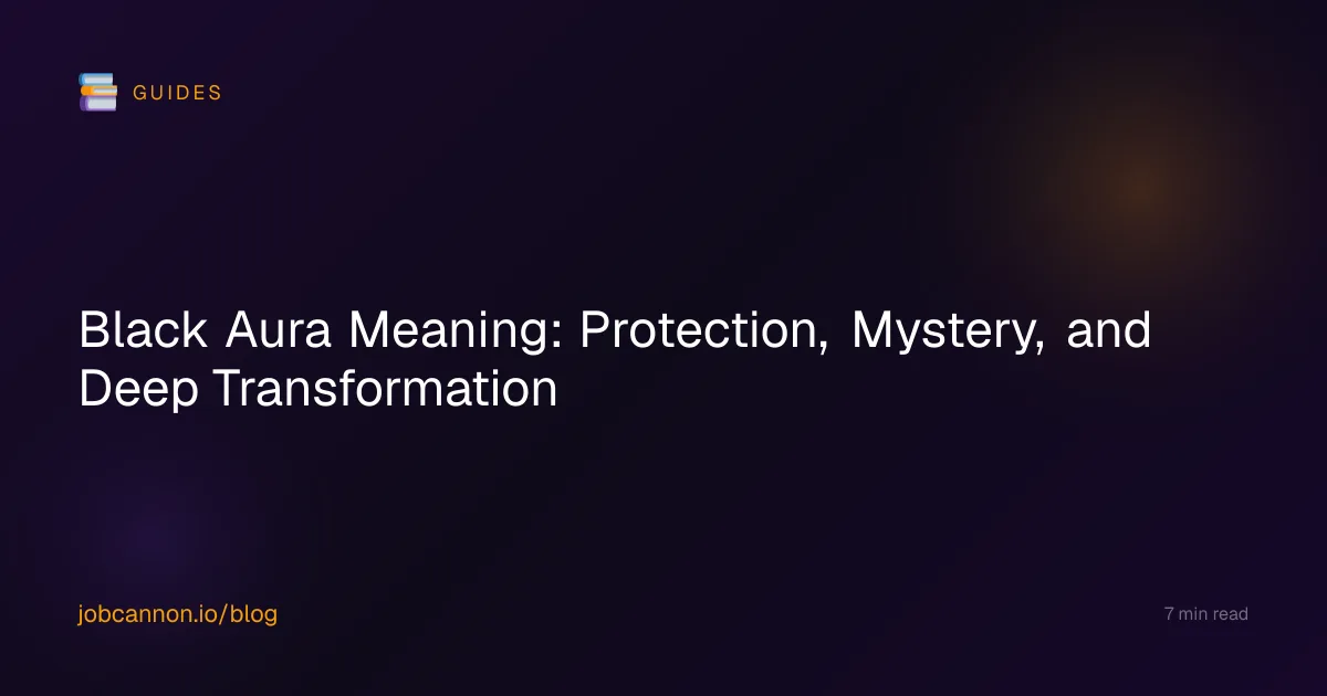 Black Aura Meaning: Protection, Mystery, and Deep Transformation
