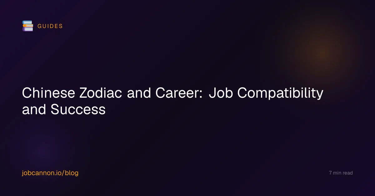 Chinese Zodiac and Career: Job Compatibility and Success