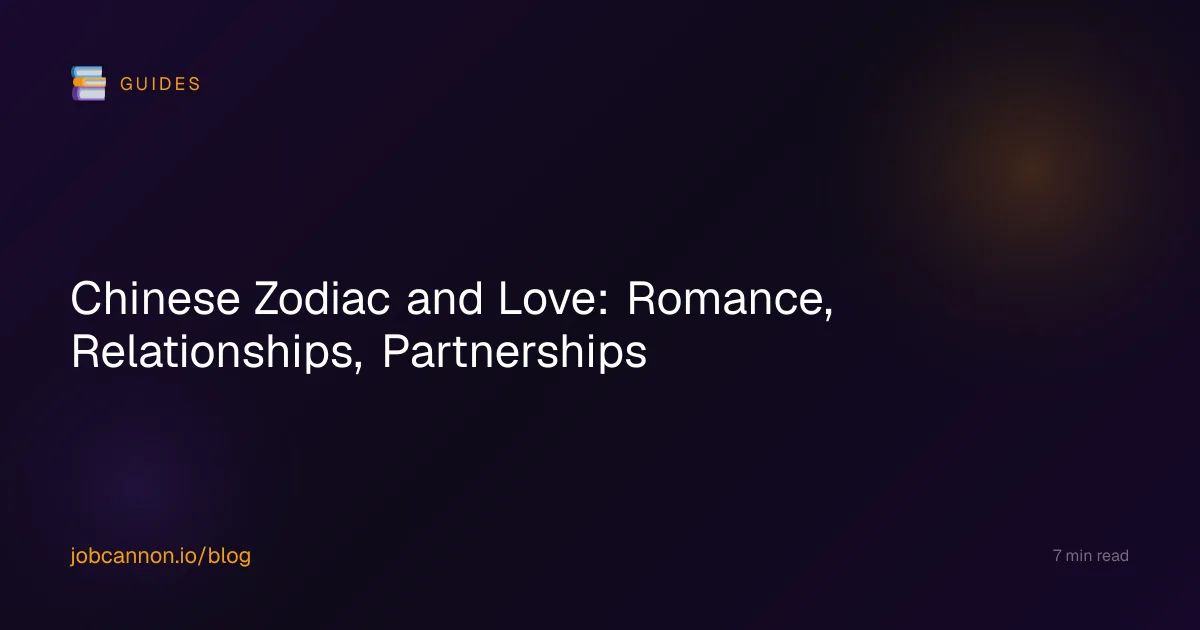 Chinese Zodiac and Love: Romance, Relationships, Partnerships