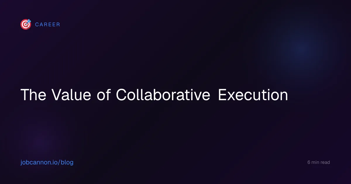 The Value of Collaborative Execution