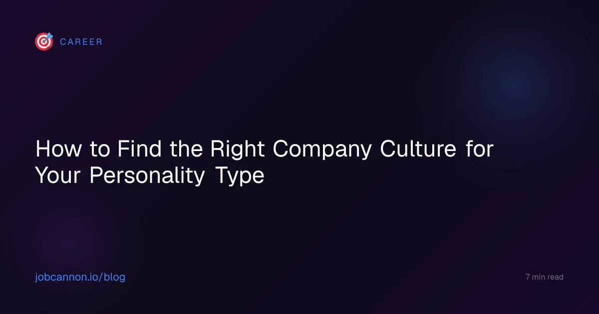 How to Find the Right Company Culture for Your Personality Type