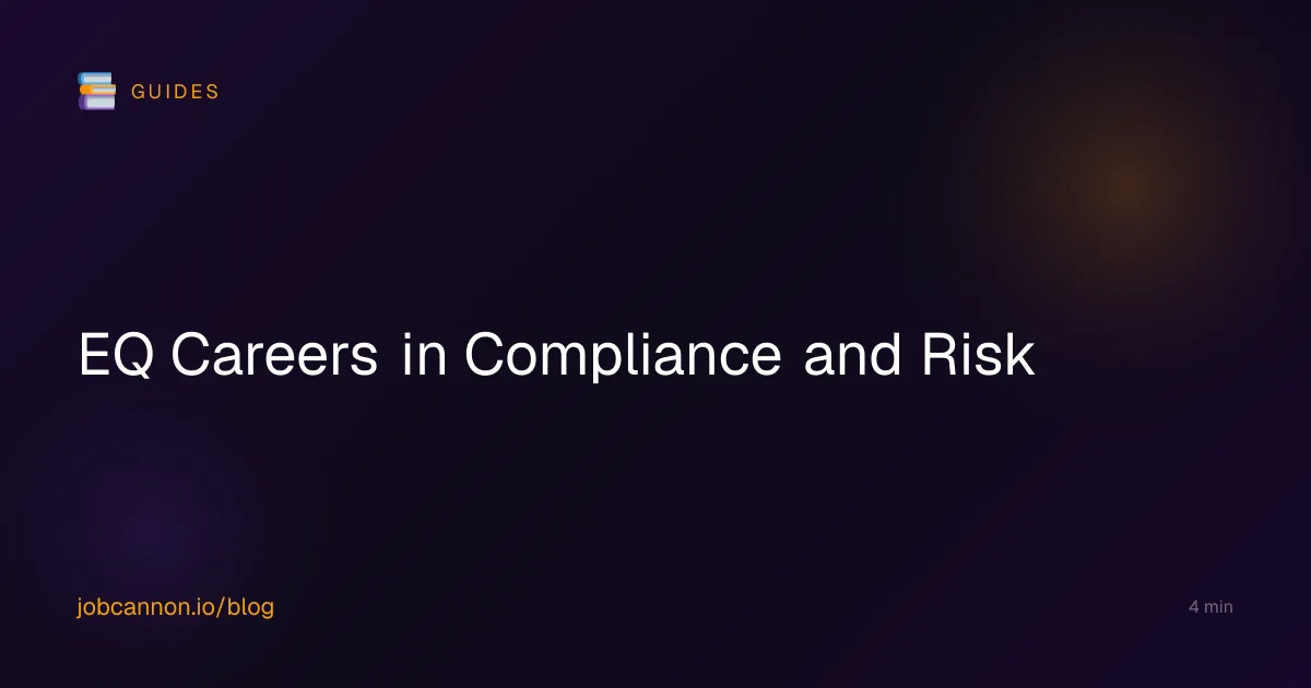 EQ Careers in Compliance and Risk